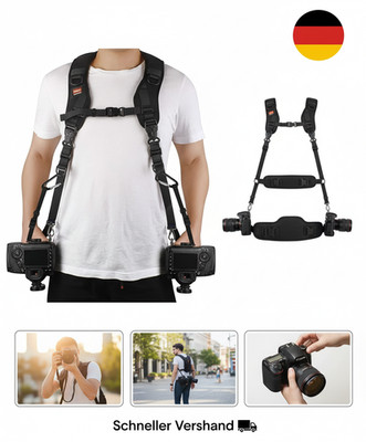 ZTO  Kameragurt Doppelten Schulter-Trageriemen Harness Quick Release Adjustable 