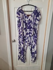 Maurices 2pc Blue & White Floral Set Sz 2 Pul...