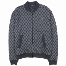 Louis Vuitton Damier Jacquard Sweat Bomber Jacket 21AW Used