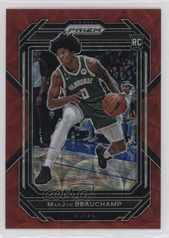 2022-23 Panini Prizm Choice Red Prizm 62/88 MarJon Beauchamp #268 8d9