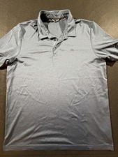 Travis Mathew Men  s Short Sleeve Golf Polo Size XXL 2XL Dark Navy/Dark Grey