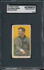T206 Sweet Caporal 350/30 Mordecai 3-Finger Brown (Chicago shirt) SGC Authentic