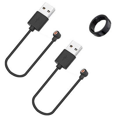 2er Pack Magnetisches USB Ladekabel f??r Smart Ring Ger?te 4,0 mm Rundanschluss