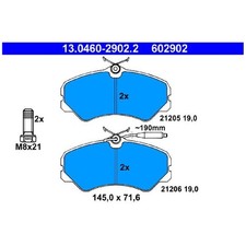 ATE Bremsbelag-Satz Bremsklötze vorne 9941208 425058 425105 95640895 | 547411