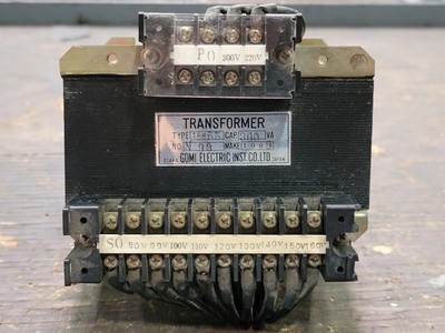 GOMI ELECTRIC TRH55 0.3 kVA Transformer, 220 pri. volts, 120 sec. volts