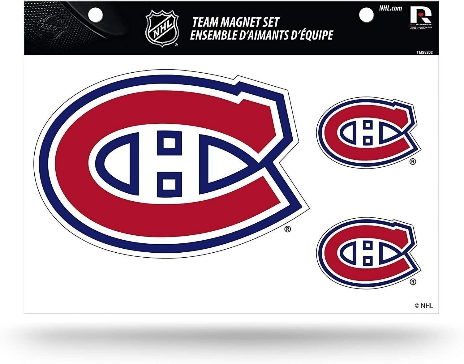 Montreal Canadiens Multi Magnet Set 8.5x11 Inch Sheet Die Cut Auto Home