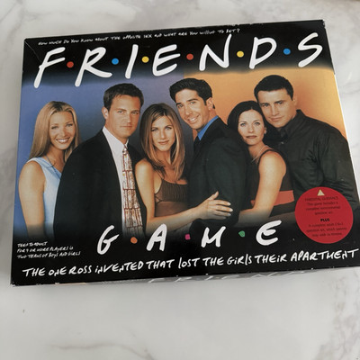 Friends TV Serie Brettspiel 1999 Vintage Sammlerstück Warner Bros Figur selten