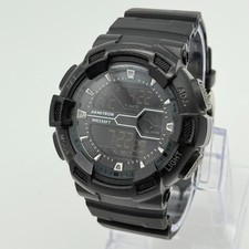 Men's ARMITRON Black Digital Reverse LCD Pro Sport Watch, 51mm Alarm 40/8246