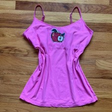 Upcycled Twee Core Embroidered Apple Tanktop Size XL Teacher Fruit