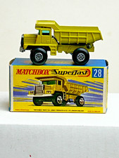 Matchbox Superfast No. 28 Mack Dump Truck with Original Box, Nice