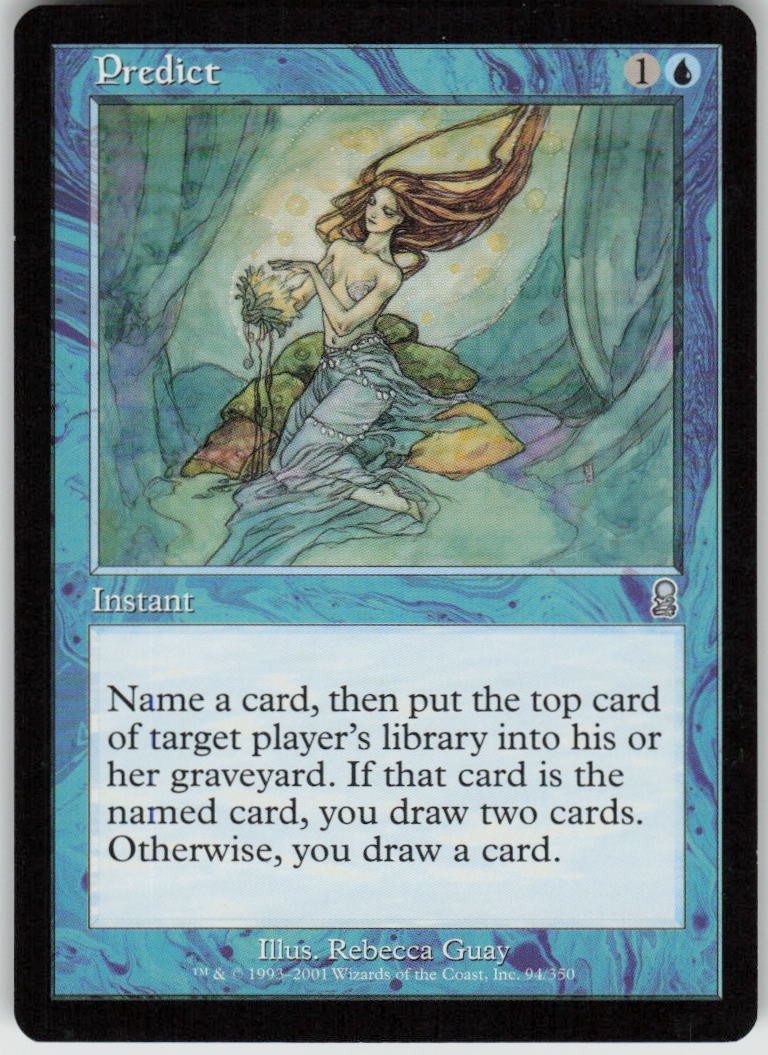Predict 94 Uncommon Odyssey Magic: The Gathering Lightly Played