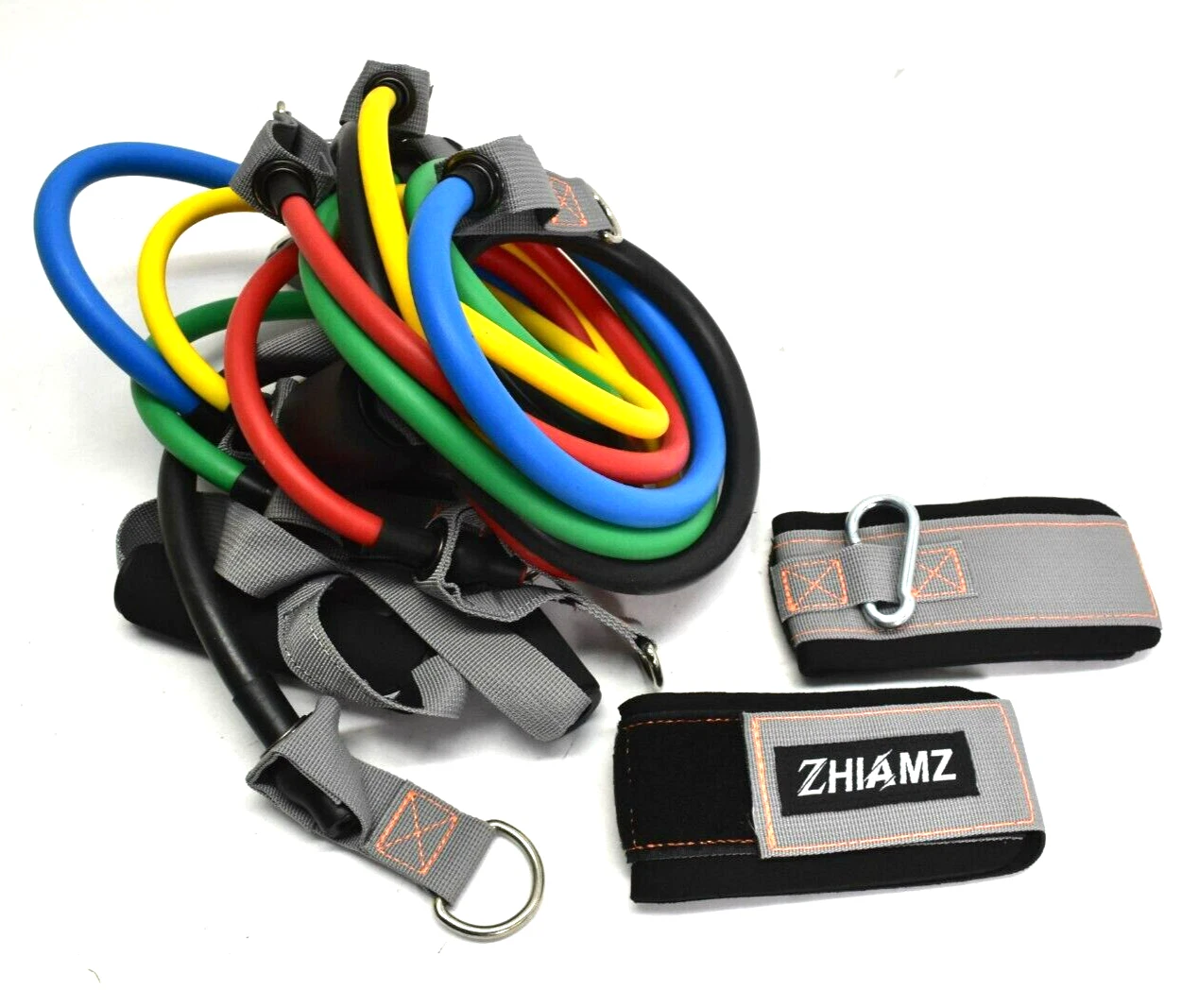 ZHIAMZ Resistance Bands Exercise Bands with Handles Training Bands 10-50 lbs