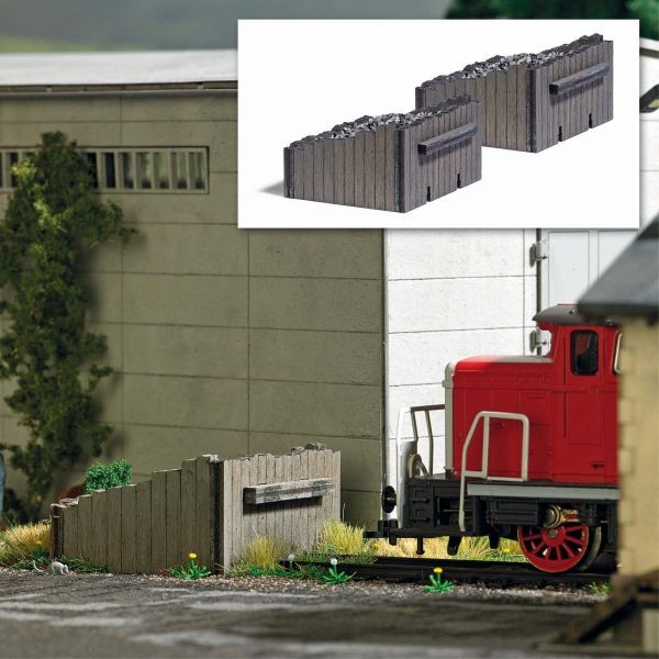 Busch 1395 - 1/87 / H0 2 Buffer Stops - New