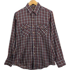Vintage Sears Thumbs Up SportsWear PERMA-PREST Long Sleeve Light Flannel Che...