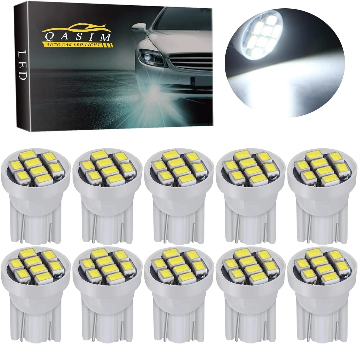 100Pcs DC 6V 6.3V T11 T4W BA9S H6W 1895 1SMD LED Convex Pinball - Foto 5