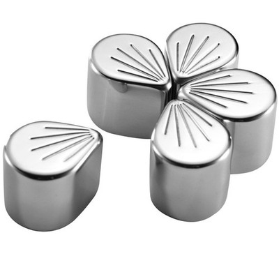  5 Pcs Eiswürfel Eiswürfel Edelstahl Metall -Eiswürfel Kühlsteine