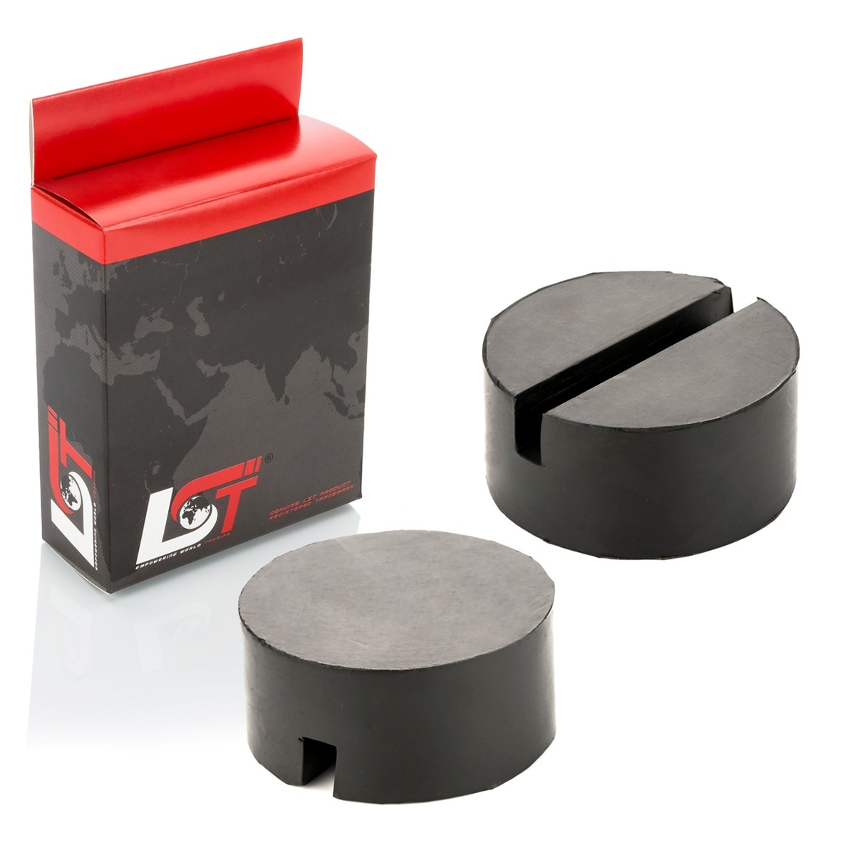 2x Car Jack Pad Rubber Block 75x35 mm Round Rubber Pad for LAND ROVER