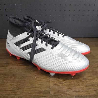 Adidas Predator 19.3 FG Soccer Cleats Mens 9.5 Silver Black F35595 NWT