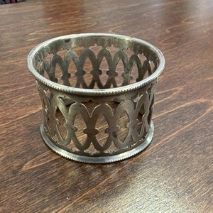Antique Sterling Silver  Napkin Ring Monogram Eileen Aug 17 03