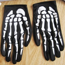 Halloween Scary Accessories Cosplay Finger Gloves Bone Adult Fingerless Paw