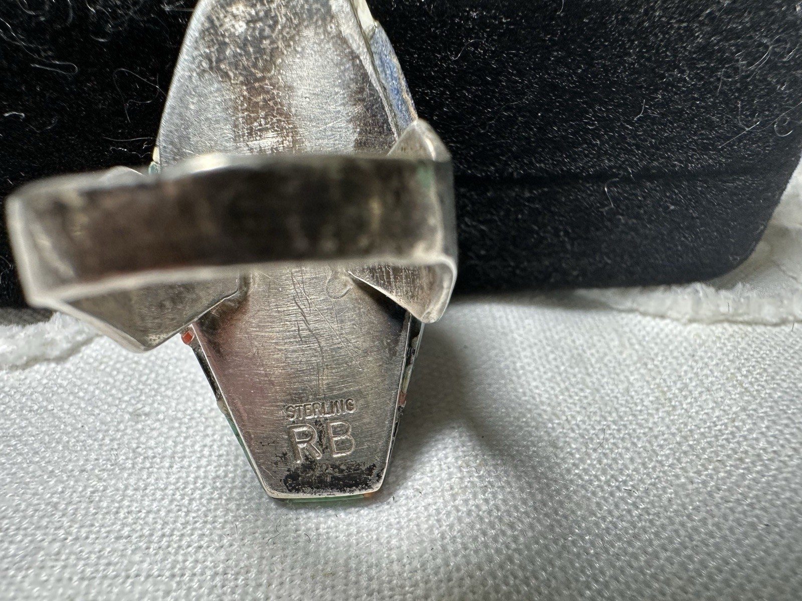 Running Bear Inlay Multi Stone Ring - image 10