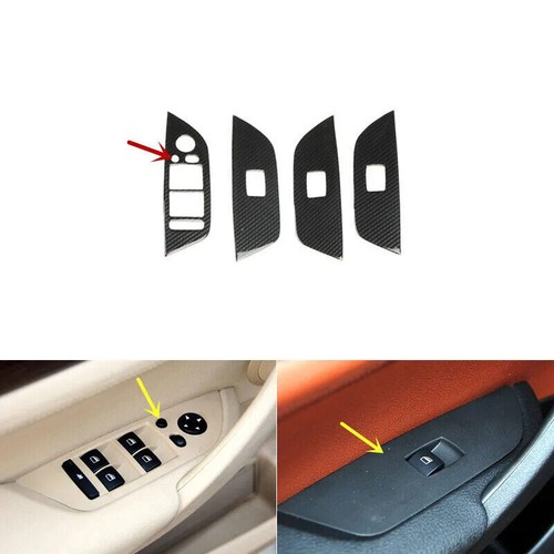 For BWM X1 E84 2013-2015 ABS Carbon Fiber Accessories Car Gear Door Stickers - Picture 14 of 31