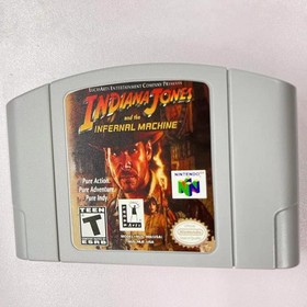 Indiana Jones and the Infernal Machine - Nintendo 64 (N64) Vintage cartridge
