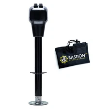 Bastion Distribution Electric Power Tongue Jack with Cover | A-Frame | 3500 P...