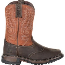 Rocky Kids' Ride FLX Western Boot - RKW0255C Unisex Kids' Western Shoes