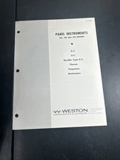 Weston Panel Instruments 641, 741, 861, 961 Groups D-C A-C