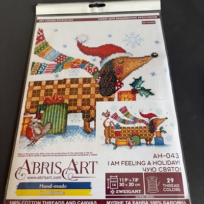ABRIS ART Kreuzstich-Set ''I Am Feeling A Holiday''
