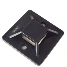 1.1" Cable Tie Mounts Self ADHESIVE Clips Base - 100 Black