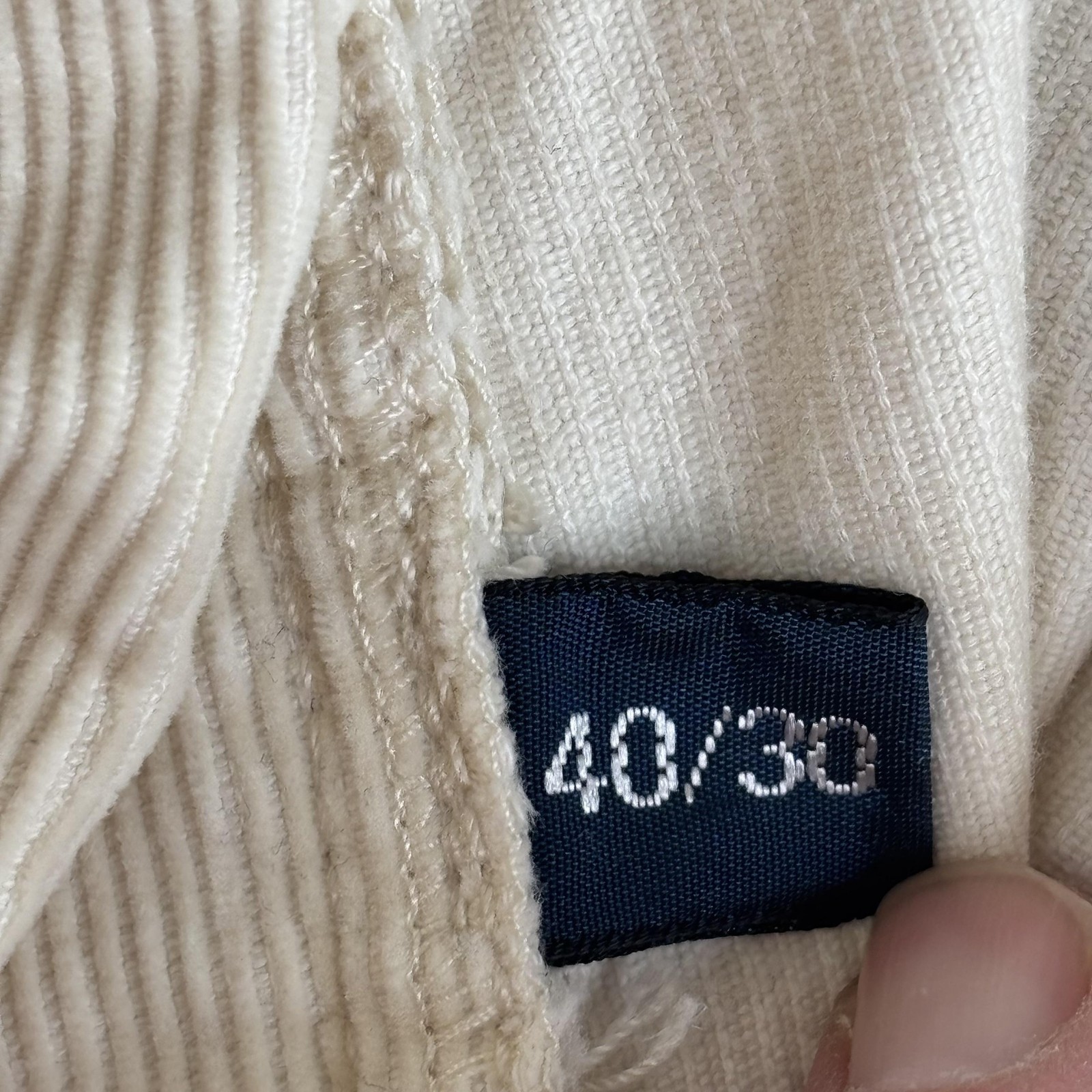 Polo Ralph Lauren Pants Mens 40x30 Beige Corduroy 5 Pocket Casual Jeans