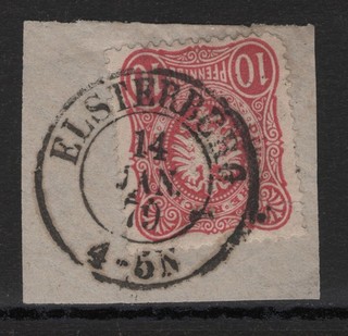 DR 33 Briefstück ideal gest. nachverw. sächs. K2 ELSTERBERG
