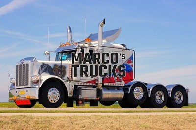 LKW Foto Peterbilt 379 Zugmaschine Niederlande silver Krema en zn. b.v. A #j4ys