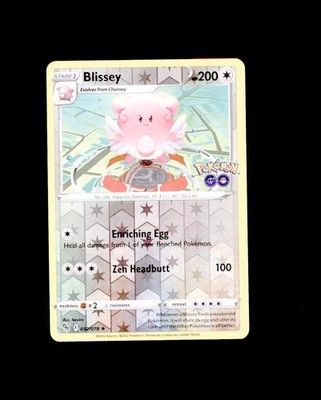 NM Pokemon GO Reverse Holo Blissey 052/078