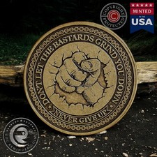 Never Give Up Coin  Encouragement Friend Gift Idea  EDC Reminder Coins