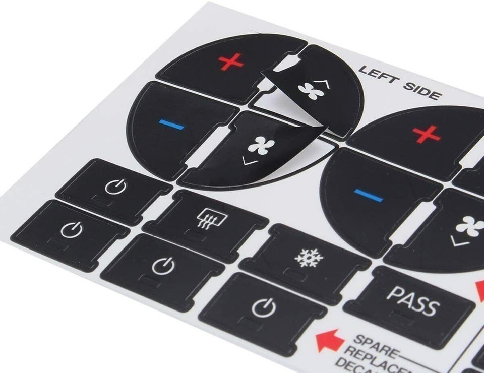 Car Button Decals Interior Stickers For Mercedes Benz W204 C250 C350 E-Class 2008 - Foto 2