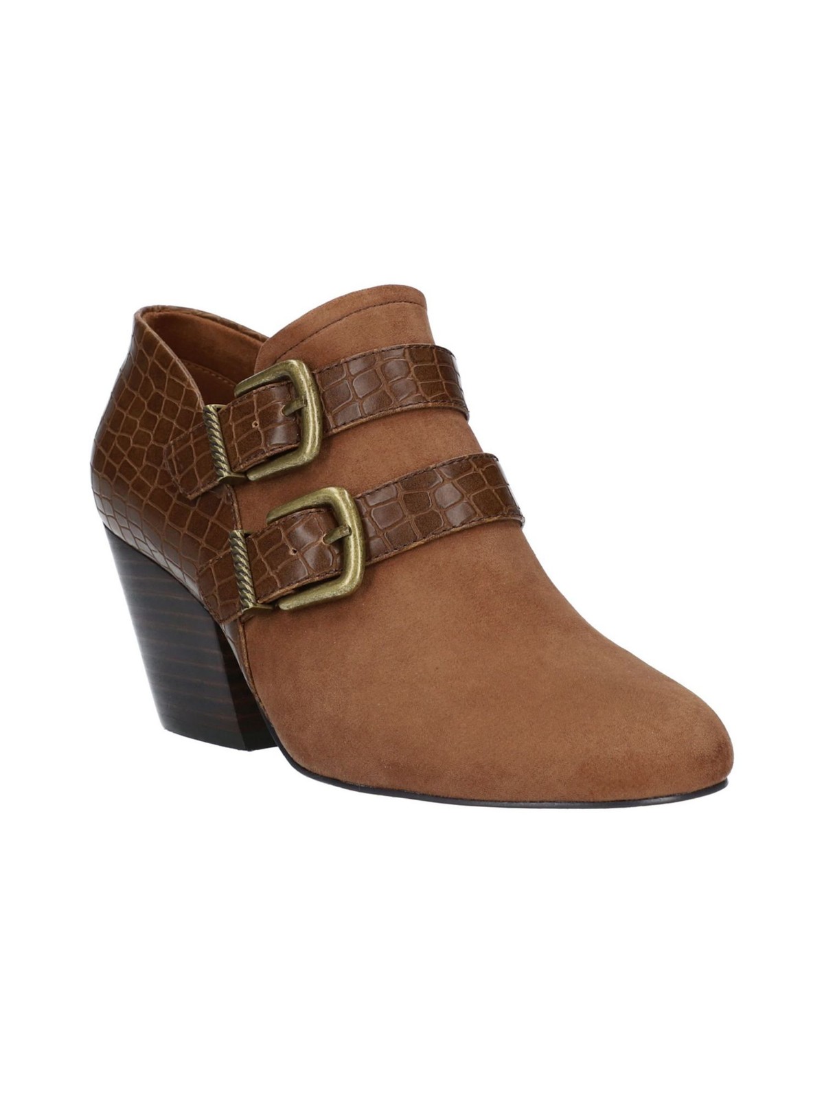 Bella-Vita Womens Thea Brown Side Zip Ankle Booties Size 8.5 Medium  