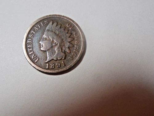 1891 Indian Head Penny in good condition. Decent coin. But you decide!!!!