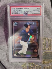 2015  Bowman Draft Chrome Kyle Tucker Asia Black Refractor Psa 10 Rc Rookie