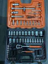 Bahco S800 Socket Set 1/4” & 1/2” Metric & AF 77pc Set In Carry Case