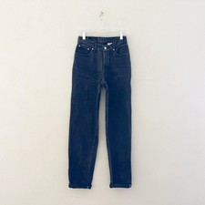 Vintage Levi's 501 Jeans USA RARE Black Faded Button Fly Y2K 90s Fits 25 x 32