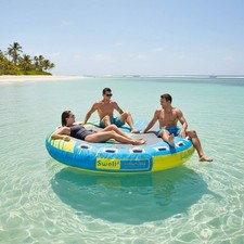 Premium Material, 510 lb Capacity, Towable Tube for 1-4 Rider Boating, Lounge