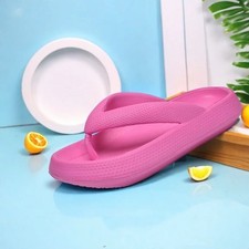 Women's Flip Flops  Arch Support Comfort Beach Platform Sandals for Lightweight