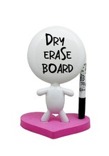 Pink TITTO in Love Dry Erase Board, Ceramic Doll, Halloween Gift, Office Decor