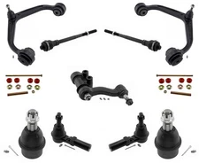 Front Control Arms Tie Rods Ball Joints For 2011-2019 Silverado 2500HD 3500HD