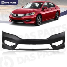 Front Bumper Cover Primed For 2016-2017 Honda Accord Ex Lx Se S Wo Sensor Holes