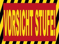 Blechschild 30X40 Cm Vorsicht Stufe Deko Schild Deko Geschenk Schild