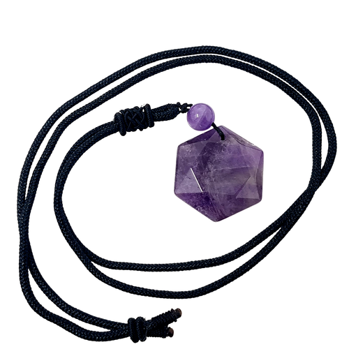 Collar de amatista Hexagrama Colgante Púrpura Piedra preciosa Protección... - Imagen 18 de 24